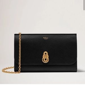 Mulberry Amberley Clutch Black - Wallet on chain